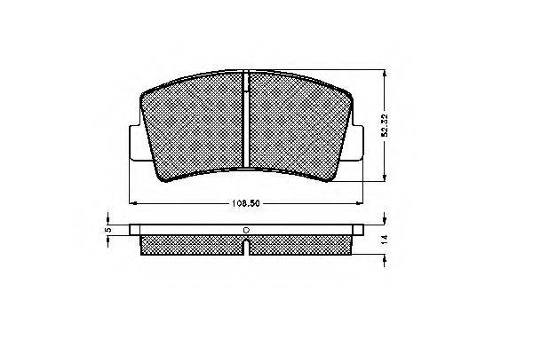 SIMER 0125 Комплект гальмівних колодок, дискове гальмо