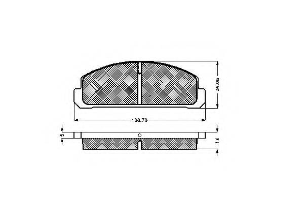 SIMER 0197 Комплект гальмівних колодок, дискове гальмо
