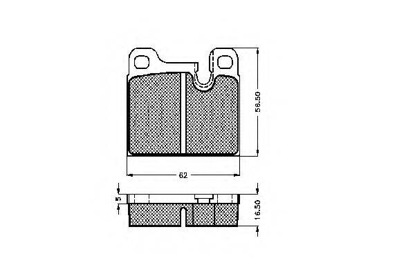 LUCAS ELECTRICAL GDB258 Комплект гальмівних колодок, дискове гальмо