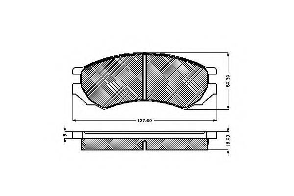 A.B.S. 36739 Комплект гальмівних колодок, дискове гальмо