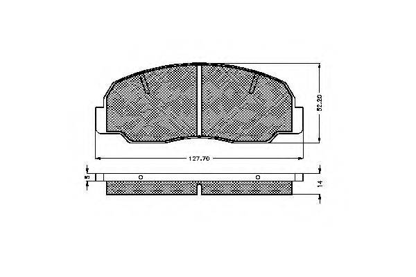 REMSA 178.10 Комплект гальмівних колодок, дискове гальмо