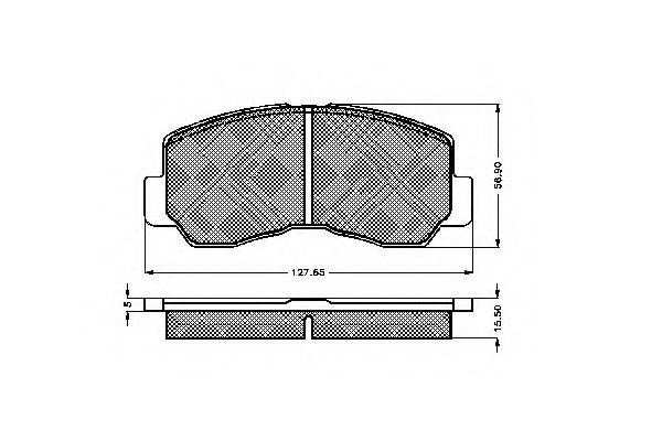 SIMER 0535 Комплект гальмівних колодок, дискове гальмо