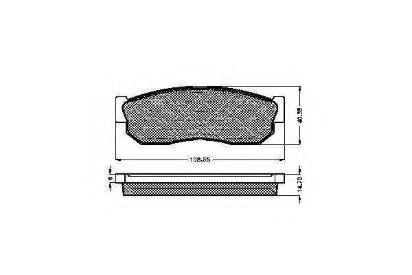 REMSA 149.10 Комплект гальмівних колодок, дискове гальмо