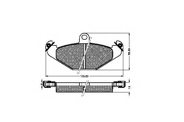 LOBRO 31817 Комплект гальмівних колодок, дискове гальмо
