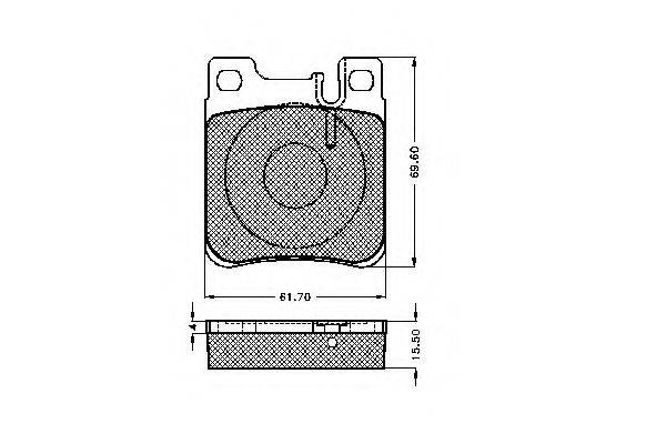 LUCAS ELECTRICAL GDB1123 Комплект гальмівних колодок, дискове гальмо