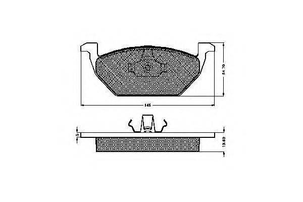 SIMER 0713 Комплект гальмівних колодок, дискове гальмо