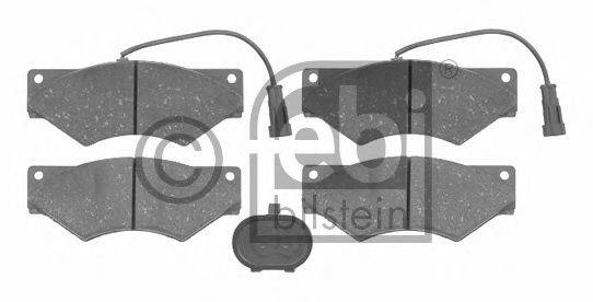 FEBI BILSTEIN 16599 Комплект гальмівних колодок, дискове гальмо