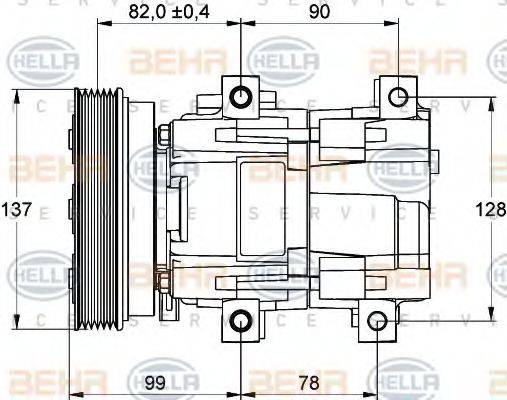 BEHR HELLA SERVICE 8FK 351 113-281