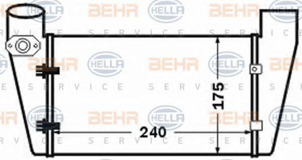 BEHR HELLA SERVICE 8ML376776071 Інтеркулер