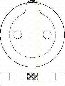 TRISCAN 20371 Комплект гальмівних колодок, дискове гальмо