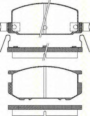 BUDWEG CALIPER 520211 Комплект гальмівних колодок, дискове гальмо