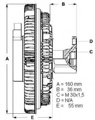 BERU LK060 Зчеплення, вентилятор радіатора