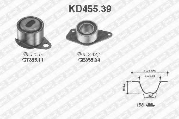 SNR KD45539 Комплект ременя ГРМ