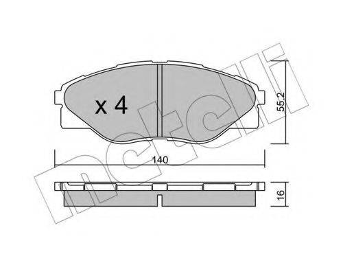 FMSI-VERBAND D1523 Комплект гальмівних колодок, дискове гальмо