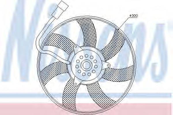 NISSENS 85617 Вентилятор, конденсатор кондиціонера