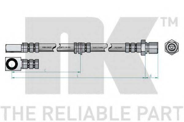 OJD (QUICK BRAKE) 50907 Гальмівний шланг