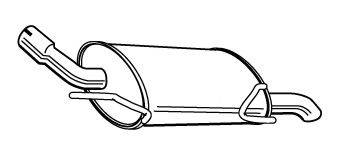 ERNST 550123 Глушник вихлопних газів кінцевий