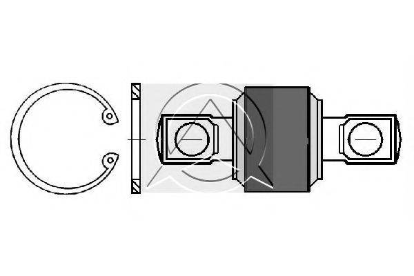 SIDEM 68348 ремонтний комплект, важіль підвіски