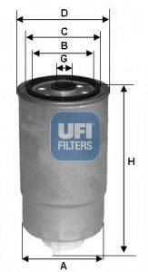 UFI 2452801 Паливний фільтр