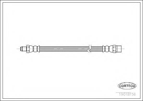 PIRELLI 12872 Гальмівний шланг