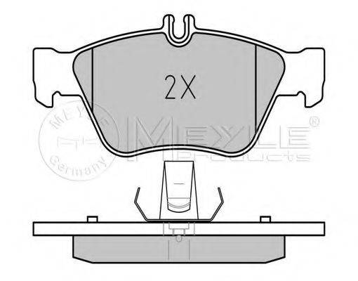 MEYLE 21795 Комплект гальмівних колодок, дискове гальмо