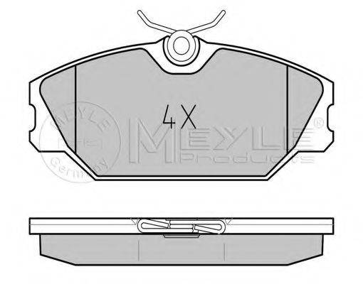MEYLE 23172 Комплект гальмівних колодок, дискове гальмо