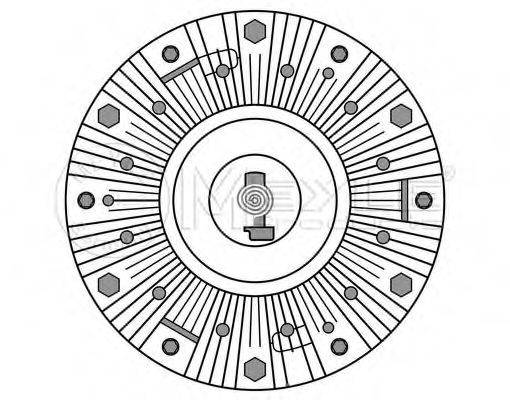AUGER 58601 Зчеплення, вентилятор радіатора