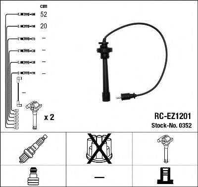 NGK 0352 Комплект дротів запалювання