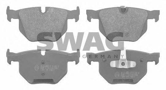 SWAG 23550 Комплект гальмівних колодок, дискове гальмо
