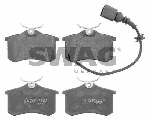 SWAG 23556 Комплект гальмівних колодок, дискове гальмо