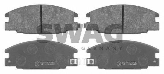 SWAG 21544 Комплект гальмівних колодок, дискове гальмо