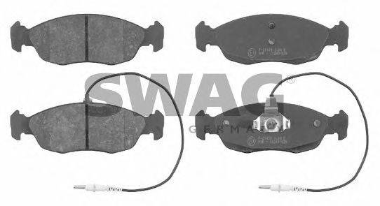 SWAG 21430 Комплект гальмівних колодок, дискове гальмо