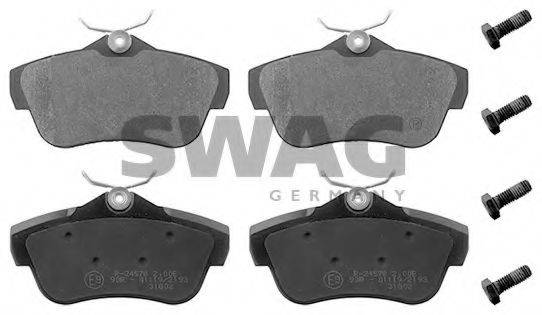 SWAG 24578 Комплект гальмівних колодок, дискове гальмо