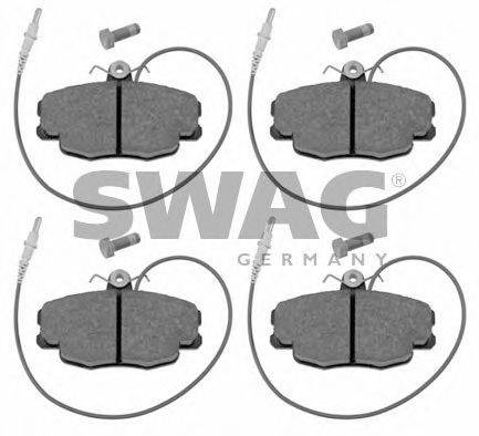 SWAG 21400 Комплект гальмівних колодок, дискове гальмо