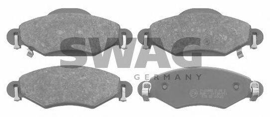 SWAG 23958 Комплект гальмівних колодок, дискове гальмо