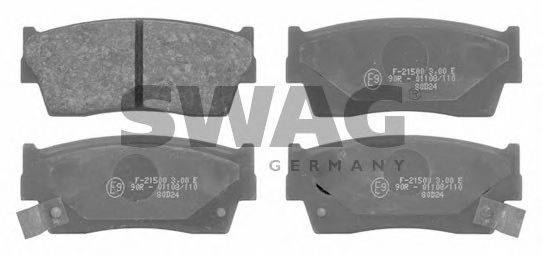 SWAG 21500 Комплект гальмівних колодок, дискове гальмо