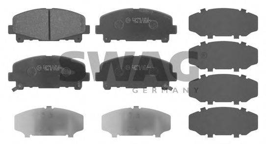 SWAG 24785 Комплект гальмівних колодок, дискове гальмо