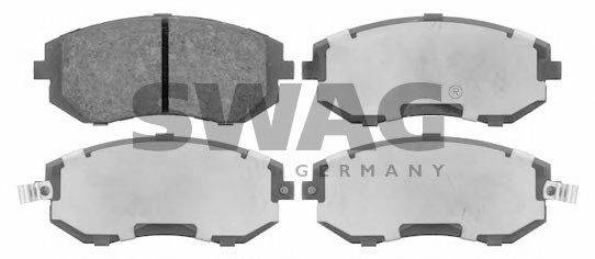 SWAG 23866 Комплект гальмівних колодок, дискове гальмо