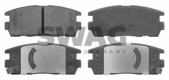 SWAG 20009 Комплект гальмівних колодок, дискове гальмо