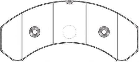 ROADHOUSE 29015 Комплект гальмівних колодок, дискове гальмо