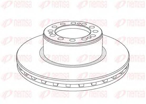 REMSA 55162 гальмівний диск