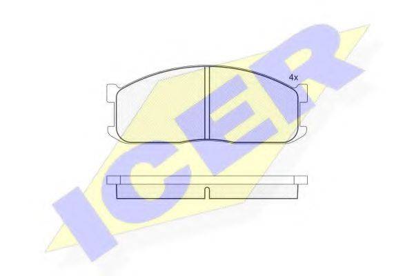 LUCAS CAV GDB983 Комплект гальмівних колодок, дискове гальмо