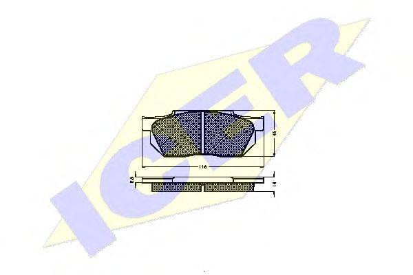 LUCAS CAV GDB358 Комплект гальмівних колодок, дискове гальмо