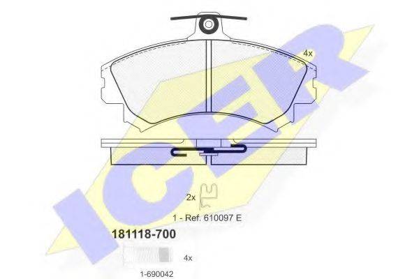 LUCAS CAV GDB1317 Комплект гальмівних колодок, дискове гальмо