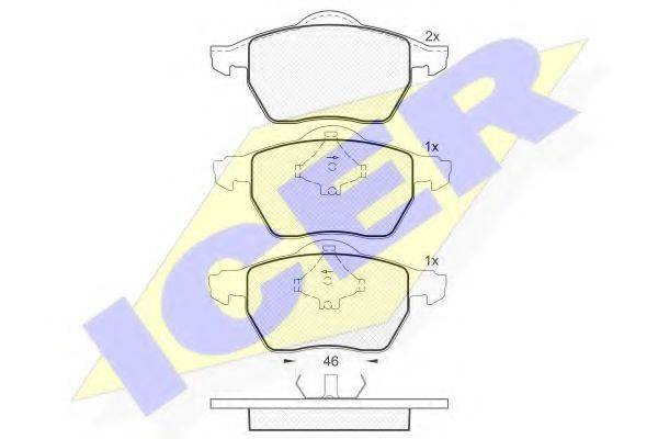 LUCAS ENGINE DRIVE GDB1429 Комплект гальмівних колодок, дискове гальмо