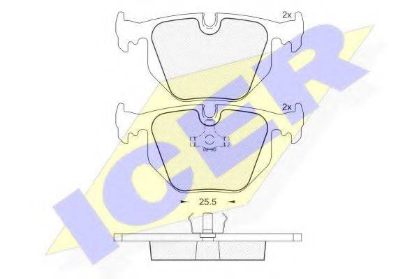 LUCAS DIESEL GDB1119 Комплект гальмівних колодок, дискове гальмо