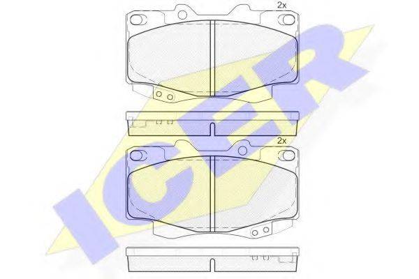 LUCAS ENGINE DRIVE GDB3428 Комплект гальмівних колодок, дискове гальмо