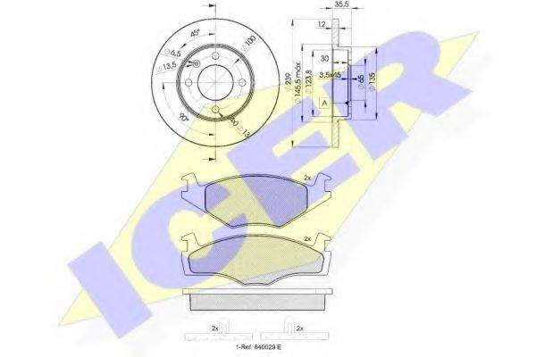 REMSA 171.01 Комплект гальм, дисковий гальмівний механізм