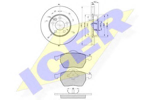REMSA 390.04 Комплект гальм, дисковий гальмівний механізм