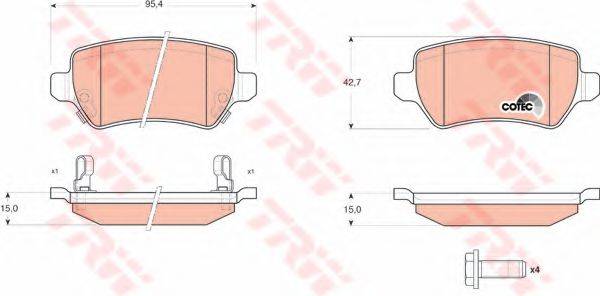 KAWE 81579 Комплект гальмівних колодок, дискове гальмо